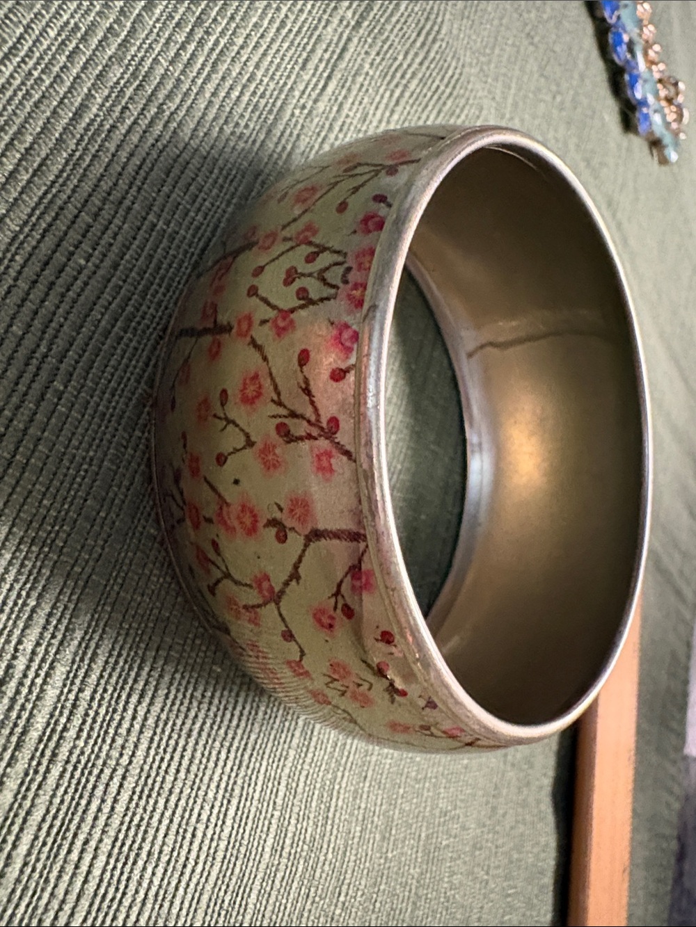 Cherry Blossom Decorative Bangle — Floral Accent